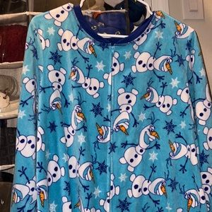 Disney Olaf adult onesie size XL